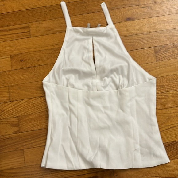 Rhinestone Bow Halter Top - Picture 2 of 4